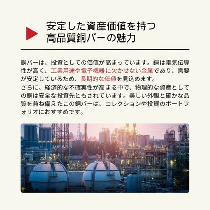 7%OFF 銅 インゴット 10個 1kg 延べ棒 純度.999/CC-15